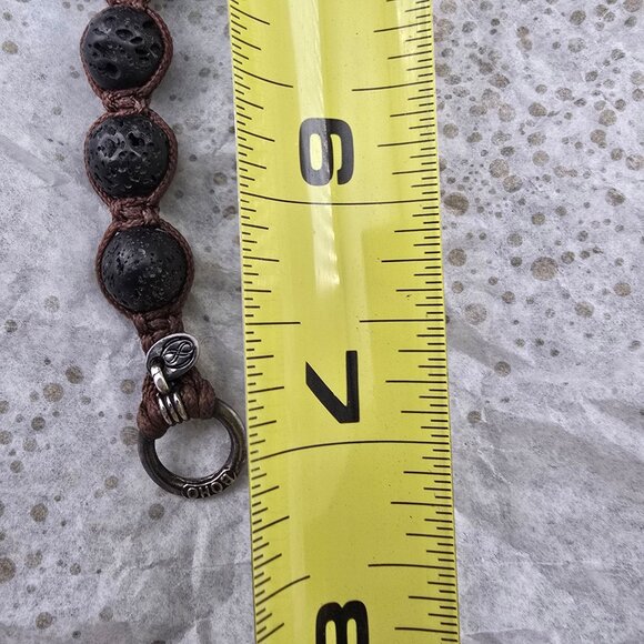 Oliver Smith BOHO 925 Sterling Silver Clasp Lava and Pearl Bead Bracelet - Picture 8 of 8